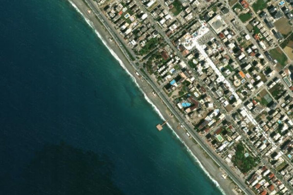 Beach 68 çevresinin uydu görüntüsü