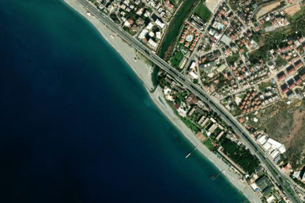 Dim Çayı çevresinin uydu görüntüsü