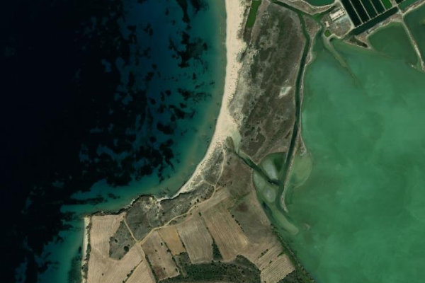 A Beach çevresinin uydu görüntüsü