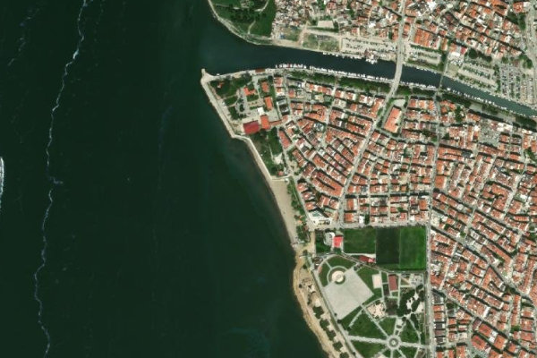 Mega Beach çevresinin uydu görüntüsü