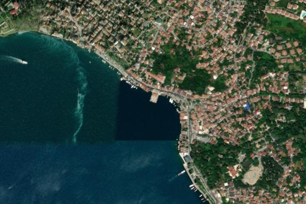 Beykoz çevresinin uydu görüntüsü