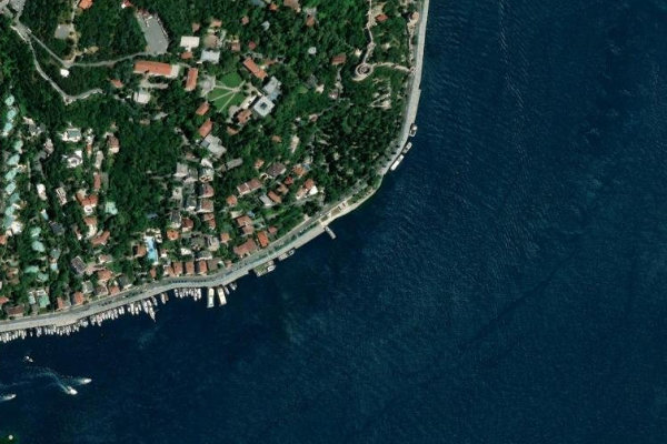 Aşiyan çevresinin uydu görüntüsü