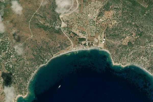 Bağlarözü çevresinin uydu görüntüsü
