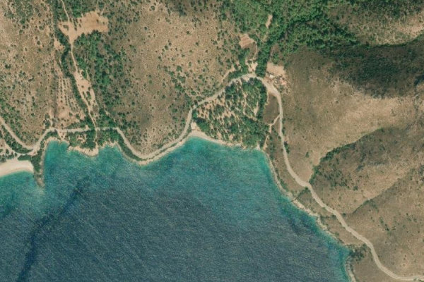 Kızılbük çevresinin uydu görüntüsü