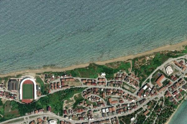 Kumkapı Plajı çevresinin uydu görüntüsü