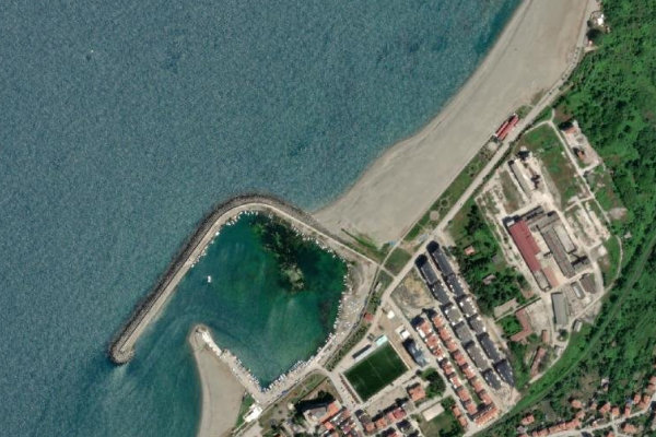 Filyos Plajı çevresinin uydu görüntüsü