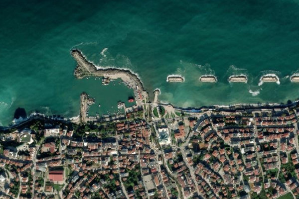 Orhan Deresi çevresinin uydu görüntüsü