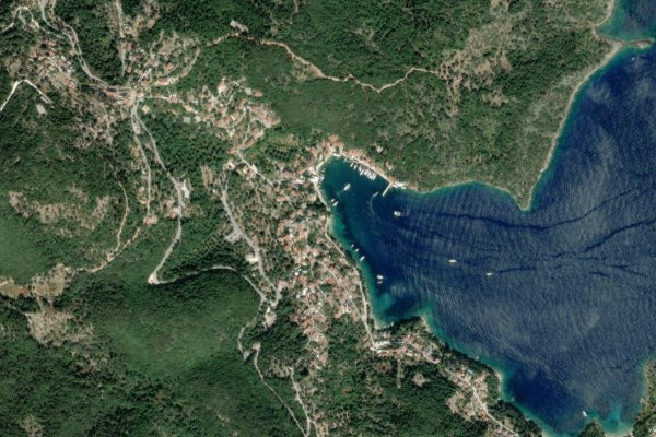 Kióni çevresinin uydu görüntüsü