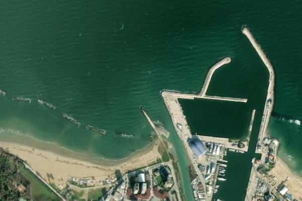 Imagem de satélite da zona de Foglia