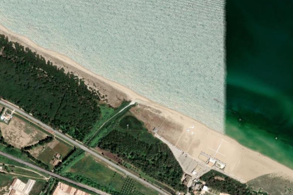 Imagem de satélite da zona de Torrente Tecchio