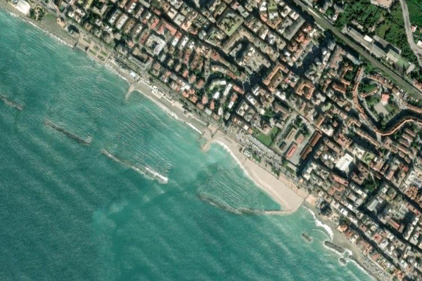 Imagem de satélite da zona de Rumaccio