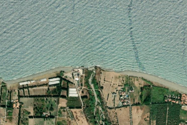 Imagem de satélite da zona de Torrente Timeto