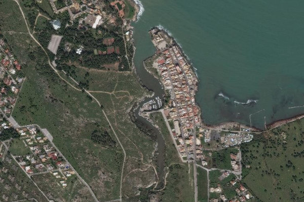 Imagem de satélite da zona de Torrente Porcaria