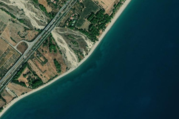 Imagem de satélite da zona de Torrente Avena
