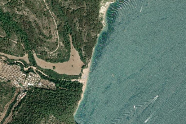 Imagem de satélite da zona de Vignanotica