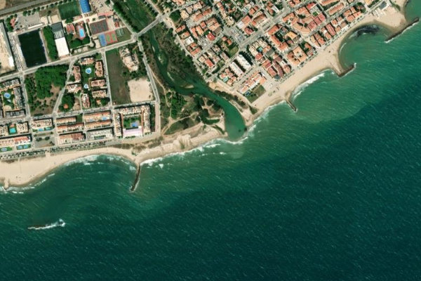 Imagem de satélite da zona de Foix