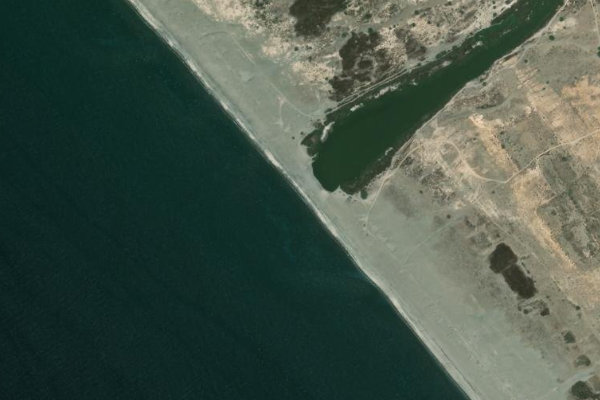 Imagem de satélite da zona de Rambla Morales