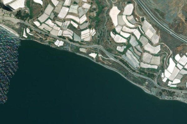 Imagem de satélite da zona de Barranco de Castellón