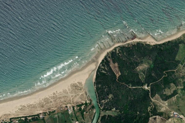 Imagem de satélite da zona de Oued Aliane