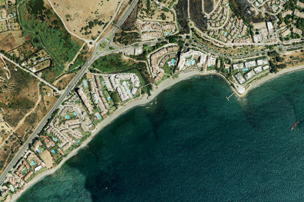 Imagem de satélite da zona de Arroyo de Guadalobon