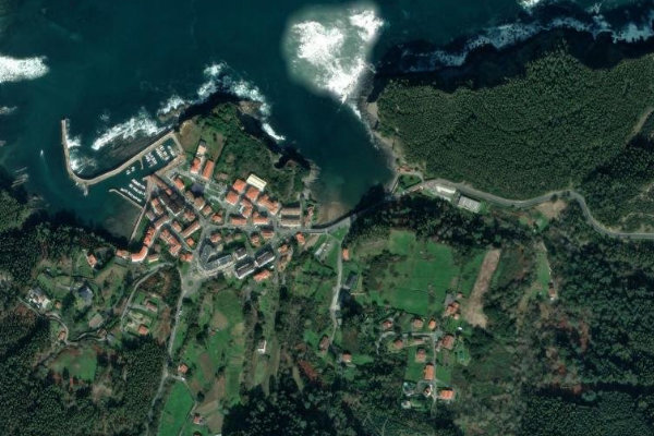 Imagem de satélite da zona de Amorraga