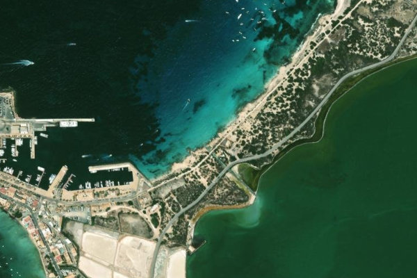 Imagem de satélite da zona de Sa Sèquia