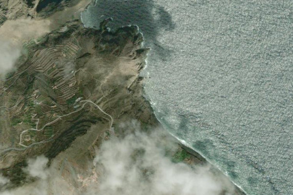 Imagem de satélite da zona de San Sebastián de La Gomera · setor de quebra-mar 5