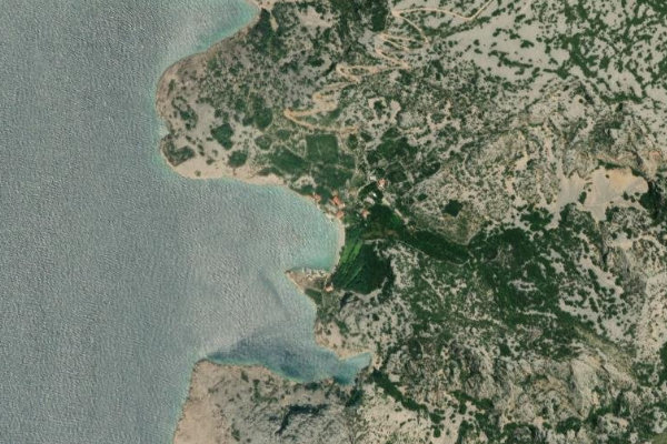 Imagem de satélite da zona de Vranjak