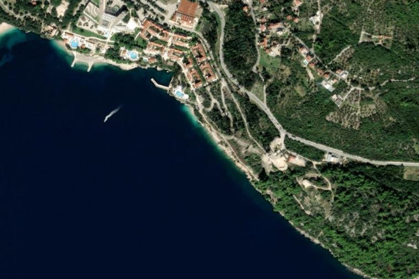 Imagem de satélite da zona de Čerjan