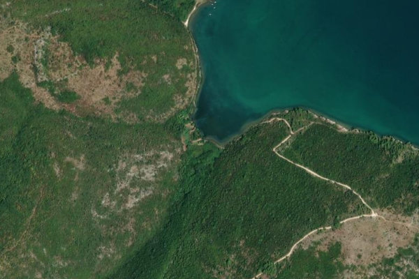 Imagem de satélite da zona de Krase