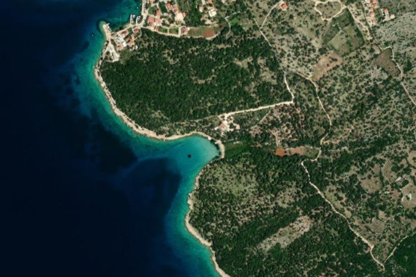 Imagem de satélite da zona de Jakišnica