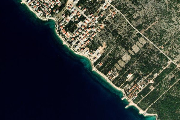 Imagem de satélite da zona de Šimuni