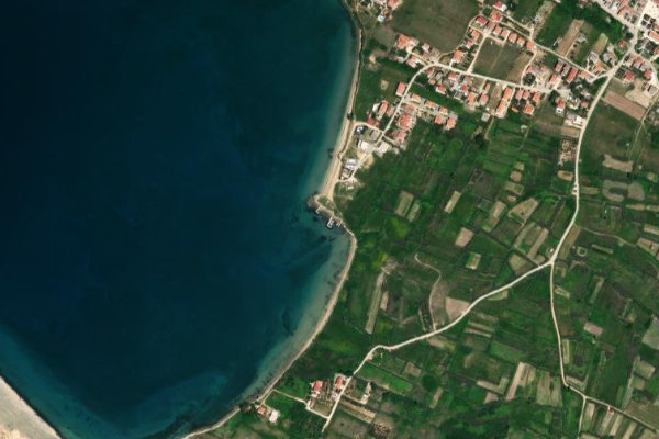 Imagem de satélite da zona de Plaža Perilo
