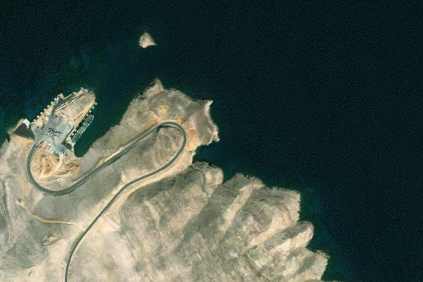 Imagem de satélite da zona de Brina