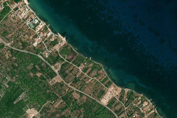 Imagem de satélite da zona de Dobropoljana