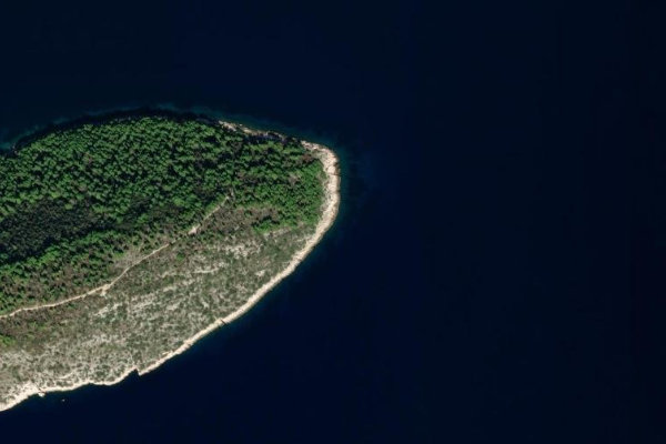 Imagem de satélite da zona de Bene