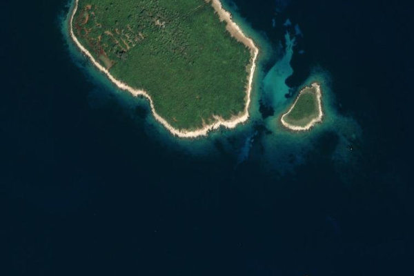Imagem de satélite da zona de Mali Dolfin