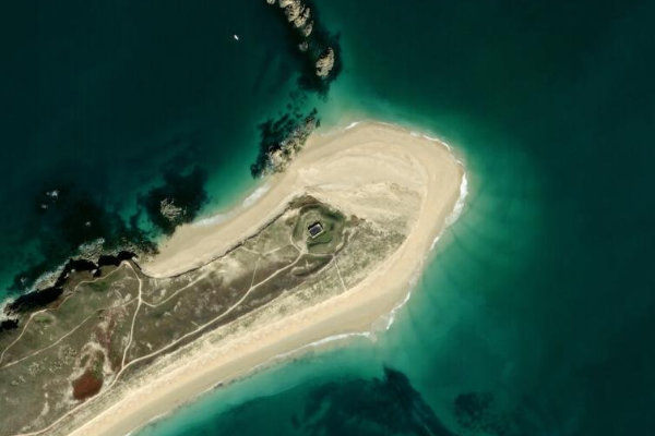 Imagem de satélite da zona de En Tal