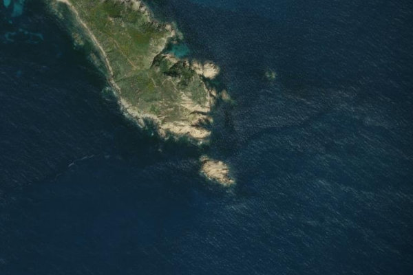 Imagem de satélite da zona de Cap Taillat
