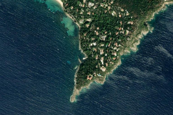Imagem de satélite da zona de Cap nègre