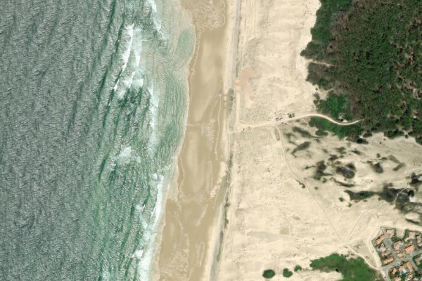 Imagem de satélite da zona de Le Vivier