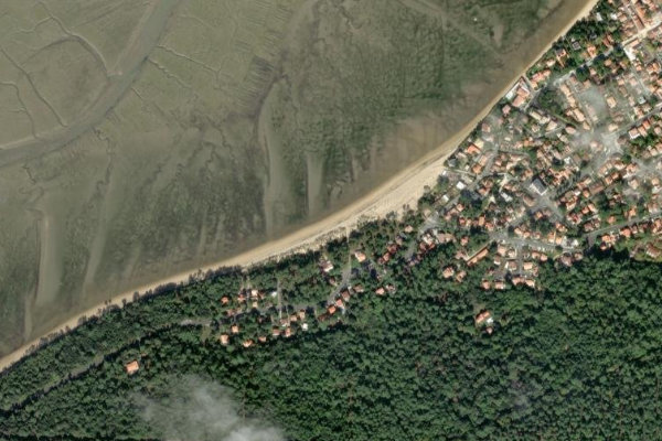 Imagem de satélite da zona de La Cèpe