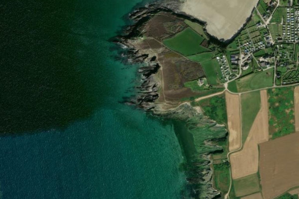 Imagem de satélite da zona de Pointe de Talagrip