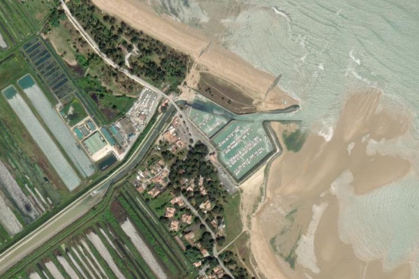 Imagem de satélite da zona de Port du Douhet