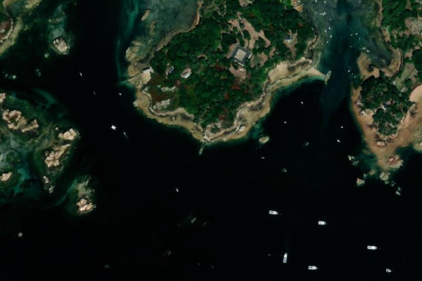 Imagem de satélite da zona de La Cale