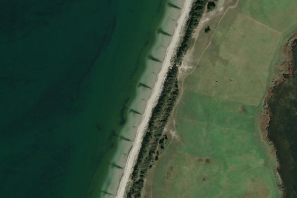 Imagem de satélite da zona de Fischerhaken