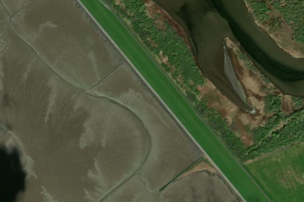 Imagem de satélite da zona de Helmsand