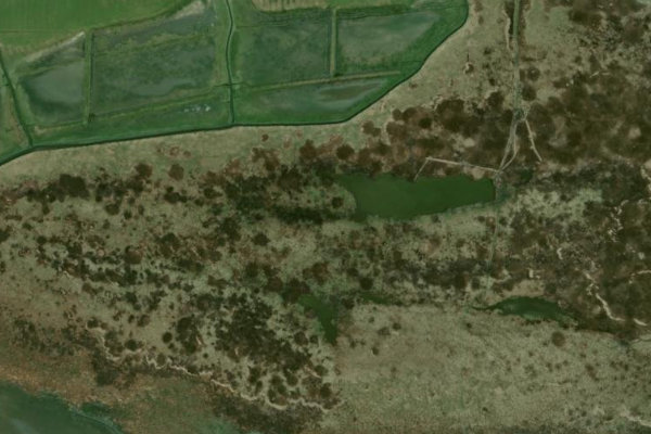 Imagem de satélite da zona de Neufeld
