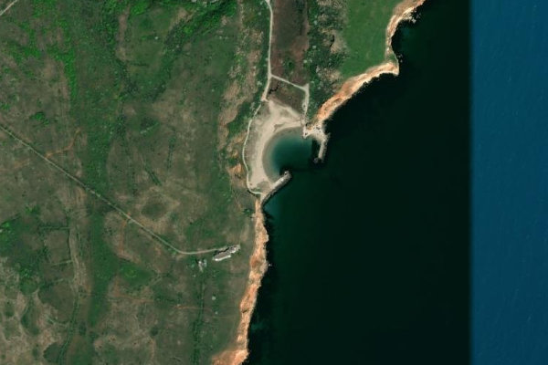 Imagem de satélite da zona de Bolata