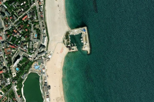 Imagem de satélite da zona de Marina Eforie